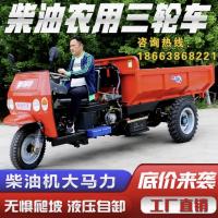 农用柴油三轮车建筑工地工程车时风五征自卸翻斗爬坡养殖矿山拉砖